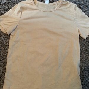 SHEIN Kids Short Sleeve Tee - Cream